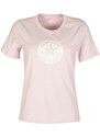 Converse T-shirt Donna In Cotone Manica Corta Rosa Taglia Xxl