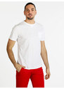 Coveri Collection T-shirt Manica Corta Con Taschino Da Uomo Bianco Taglia Xxl