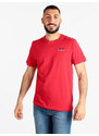 Lonsdale T-shirt Manica Corta Uomo In Cotone Rosso Taglia Xxl