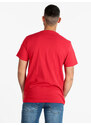 Lonsdale T-shirt Manica Corta Uomo In Cotone Rosso Taglia Xl