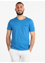 Renato Balestra T-shirt Uomo Manica Corta In Cotone Blu Taglia Xl