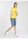 U.S. Grand Polo T-shirt Manica Corta Donna Con Stampa Giallo Taglia M