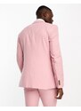 Jack & Jones Premium - Giacca slim da abito rosa polvere