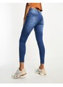 Parisian Tall - Jeans skinny strappati blu lavaggio medio