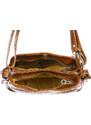 CHIAROSCURO ORNELLA SMALL: borsa donna a spalla in cuoio, colore : MIELE, Made in Italy