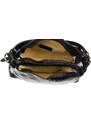 CHIAROSCURO ORNELLA : borsa donna a spalla in cuoio, colore : NERO, Made in Italy