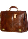 CHIAROSCURO GIORGIO: cartella/borsa ufficio uomo, in cuoio, colore: MARRONE, Made in Italy