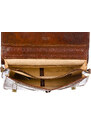 CHIAROSCURO GIORGIO: cartella/borsa ufficio uomo, in cuoio, colore: MARRONE, Made in Italy