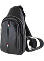 CHIAROSCURO Borsa uomo in vera pelle mod. RILEY, colore NERO, Made in Italy.