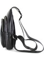 CHIAROSCURO Borsa uomo in vera pelle mod. RILEY, colore NERO, Made in Italy.