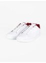 Tommy Hilfiger Court Leather Cup Sneakers In Pelle Da Uomo Basse Rosso Taglia 43
