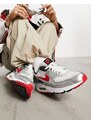 Nike - Air Max 90 Icon - Sneakers argentate e rosse-Argento