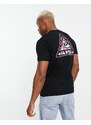 Vans - Summer Camp - T-shirt nera con stampa sul retro-Nero