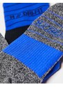 Nike Running - Multiplier - Confezione da 2 paia di calzini alla caviglia grigi e blu-Grigio