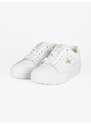 Calvin Klein Vulc Flatform Bold Fluo Sneakers In Pelle Donna Con Zeppa Bianco Taglia 38