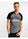 Superdry - Athletic - T-shirt grigia vintage-Nero