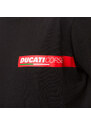T-shirt nera da uomo con logo sul petto Ducati Corse T-Side
