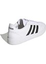 Sneakers bianche da uomo con strisce a contrasto adidas Grand Court Base 2.0