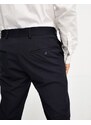 Selected Homme - Pantaloni da abito slim blu navy