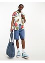 Superdry - Camicia a maniche corte con stampa hawaiana multicolore vintage