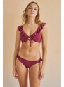 women'secret top bikini FOLK SUNSET colore granata 6485411