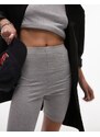 Topshop - Pantaloncini leggings basic grigio mélange