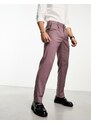 Ben Sherman - Pantaloni eleganti con pieghe color malva-Viola