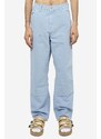 Carhartt WIP Pantalone DOUBLE KNEE in cotone azzurro