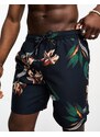 Superdry - Pantaloncini da bagno stile vintage blu navy hawaiani