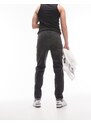 Topman - Jeans affusolati elasticizzati nero slavato