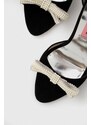 Custommade sandali in camoscio Ashley Pearl Bow 999621046