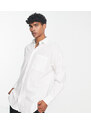 ADPT - Camicia oversize in popeline di cotone bianco