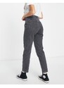 Pull&Bear - Mom jeans a vita alta grigio slavato