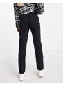Pull&Bear Tall - Mom jeans a vita alta neri-Nero