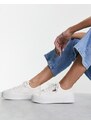 Levi's - Tijuana - Sneakers bianche con logo piccolo e suola flatform-Bianco