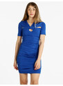 Solada Abito Tubino Donna Drappeggiato Con Manica Corta Vestiti Blu Taglia M/l