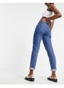 Don't Think Twice Tall - Lou - Mom jeans lavaggio blu medio