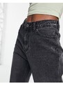 Don't Think Twice - Veron - Mom jeans comodi nero slavato