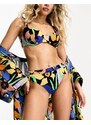 Roxy - Color Jam - Top bikini a fiori con ferretto-Multicolore