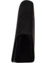 Malu Shoes Pochette donna rettangolare a forma portafoglio in camoscio nero catena linea basic made in italy