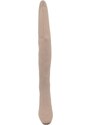 Corina Stivali alti donna sopra al ginocchio in tessuto beige a punta quadrata tacco 6 cm zip aderente effetto calzino basic