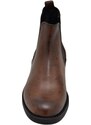 Malu Shoes Beatles uomo stivaletto con elastico in vera pelle marrone suola in gomma ultraleggera casual made in italy