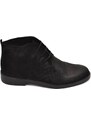 Malu Shoes Polacchino uomo in vera pelle camoscio nero spazzolato alla caviglia comfort gomma sottile handmade in italy