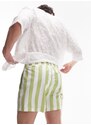 Topman - Pantaloncini da bagno color lime a righe vivaci-Verde