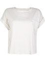 Solada Maxi T-shirt Donna Con Taschino Manica Corta Bianco Taglia Unica