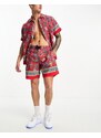 Polo Ralph Lauren - Traveler - Pantaloncini da surf rossi con stampa cachemire in coordinato-Rosso