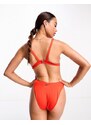 Nike Swimming - Essentials - Top bikini a brassière rosso