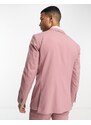 Selected Homme - Giacca da abito ampia rosa polvere
