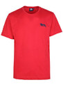 Lonsdale T-shirt In Cotone Manica Corta Da Uomo Rosso Taglia Xxl
