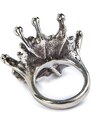 Glauco Cambi anello SPLASH in argento e ametista naturale